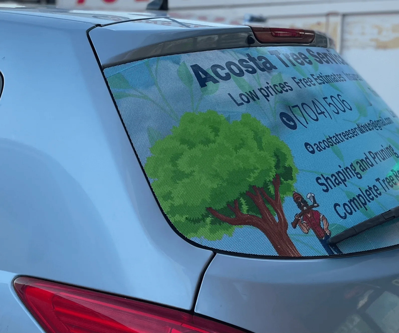 Perforated Window Graphics - Tree Graphics